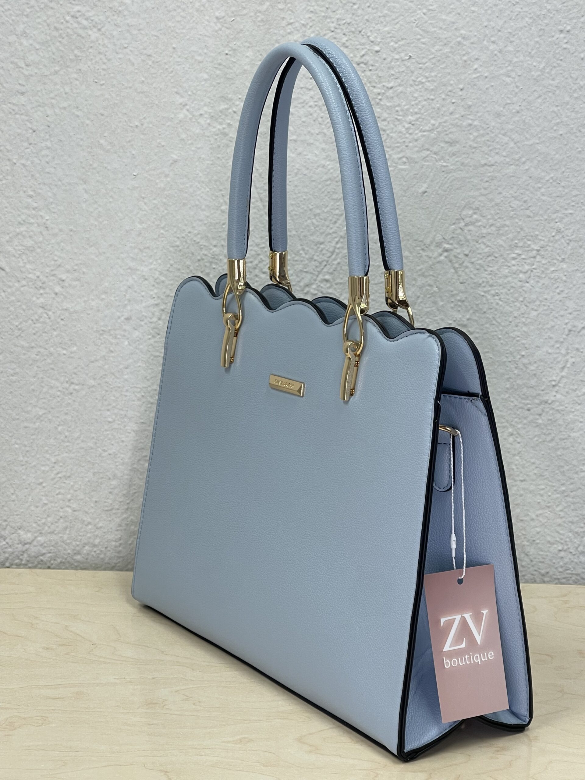 Τσάντα Χειρός & Ώμου Γαλάζια - Image 4