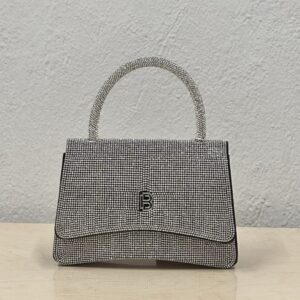 Τσάντα Χειρός με Στρας & Αλυσίδα