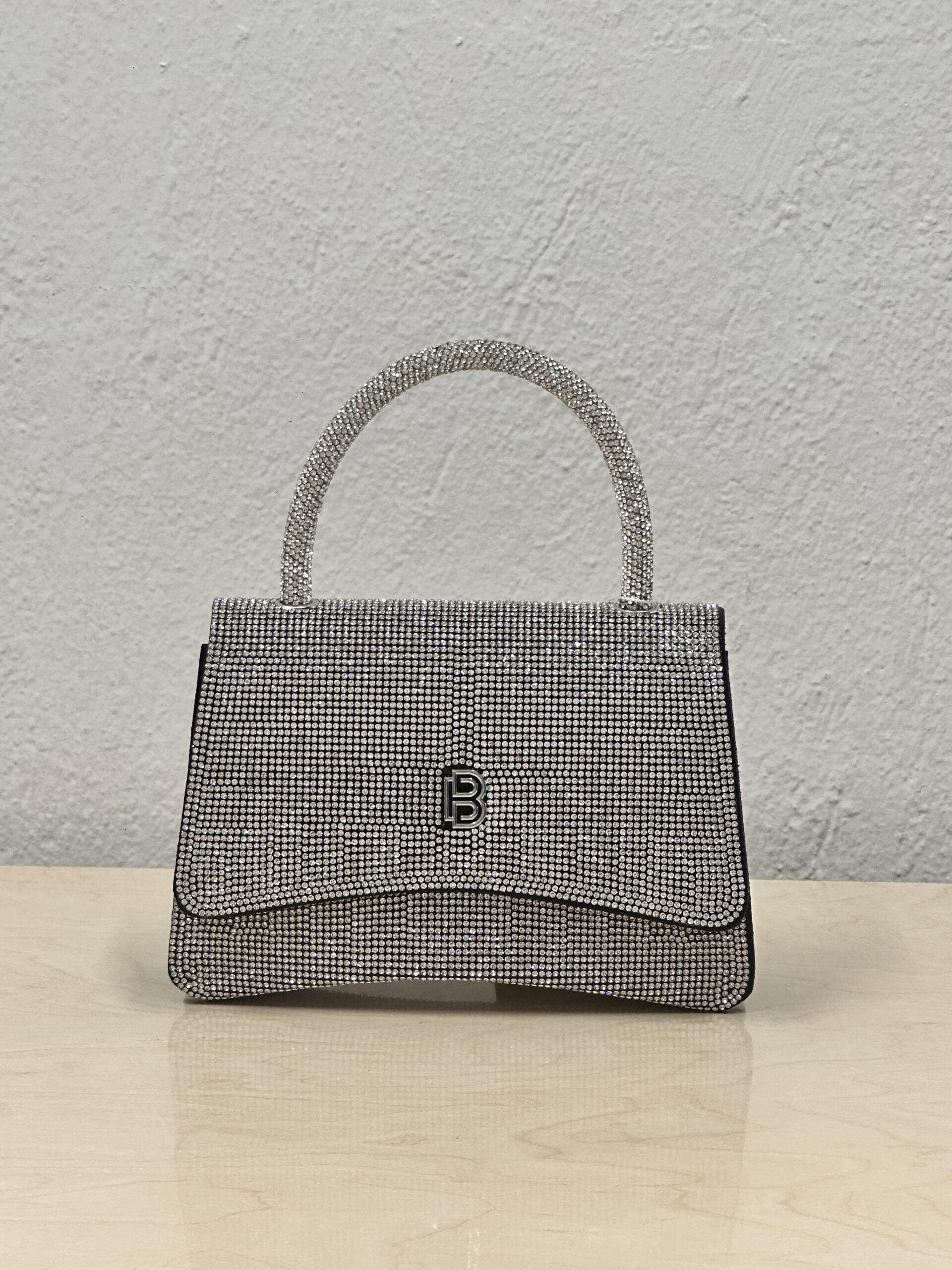 Τσάντα Χειρός με Στρας & Αλυσίδα