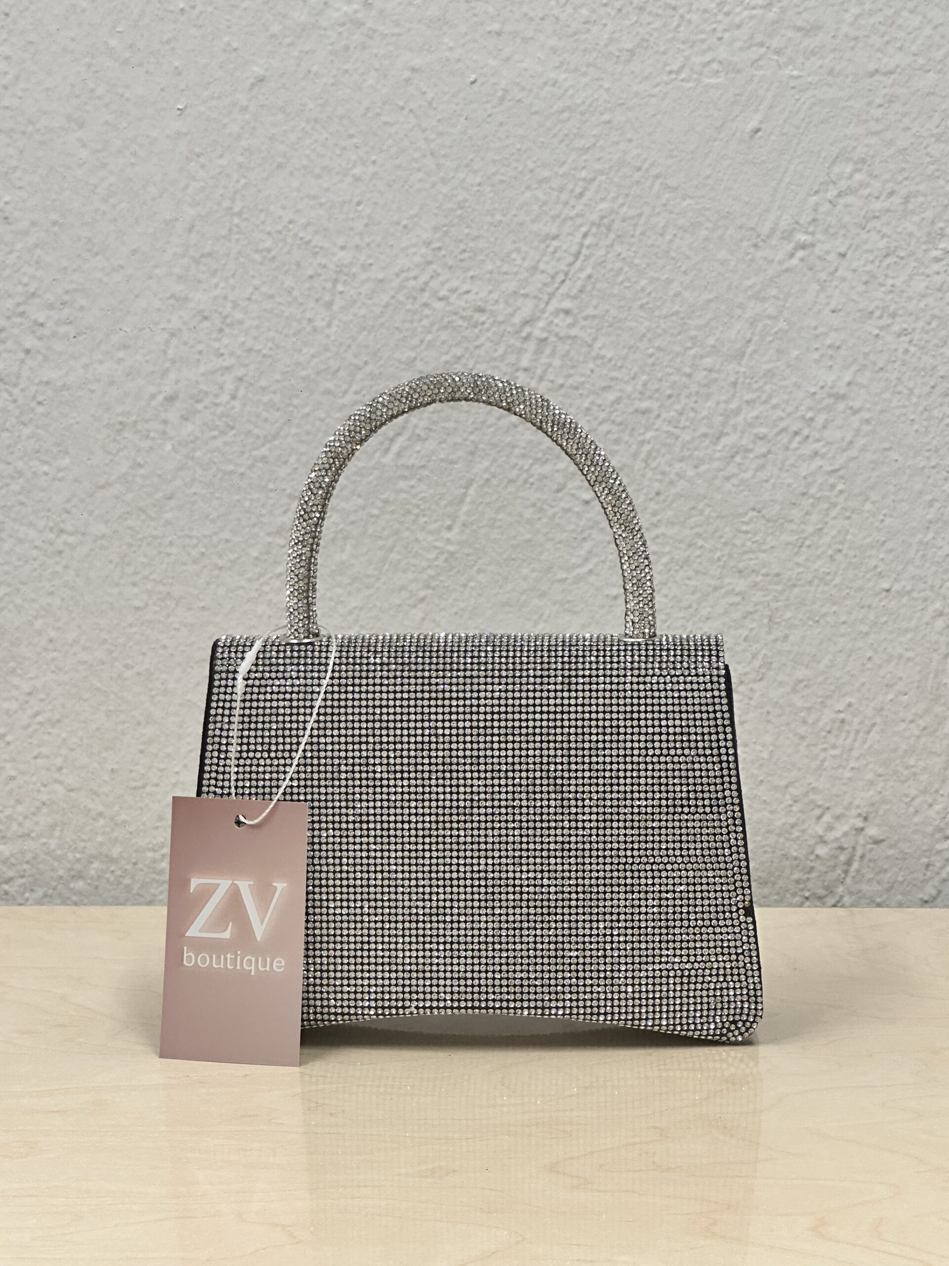 Τσάντα Χειρός με Στρας & Αλυσίδα - Image 3