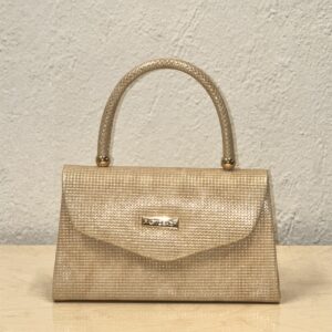 Τσάντα Χειρός με Στρας – Χρυσή