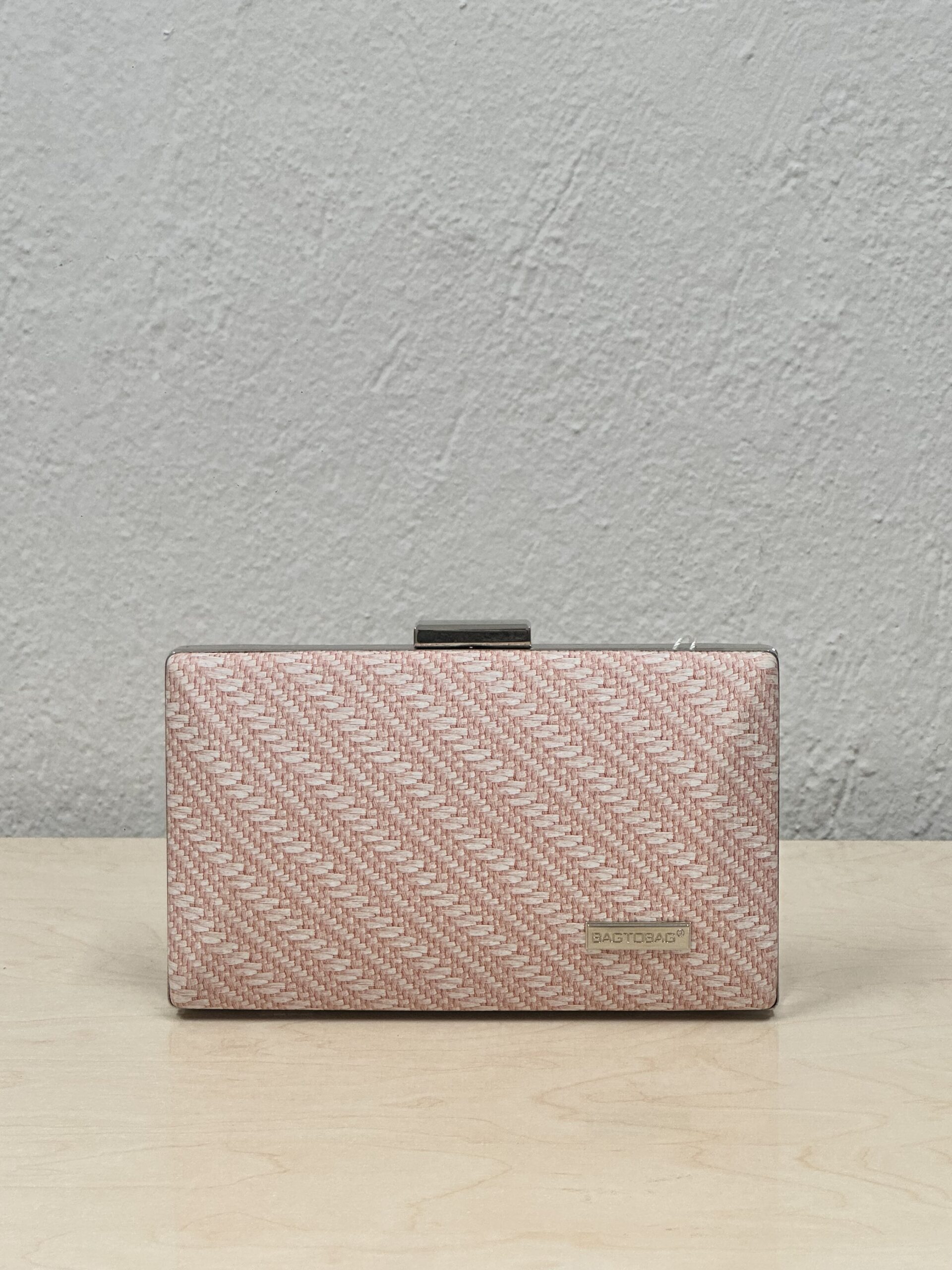 Τσάντα Κροσέ με Αλυσίδα – Ροζ