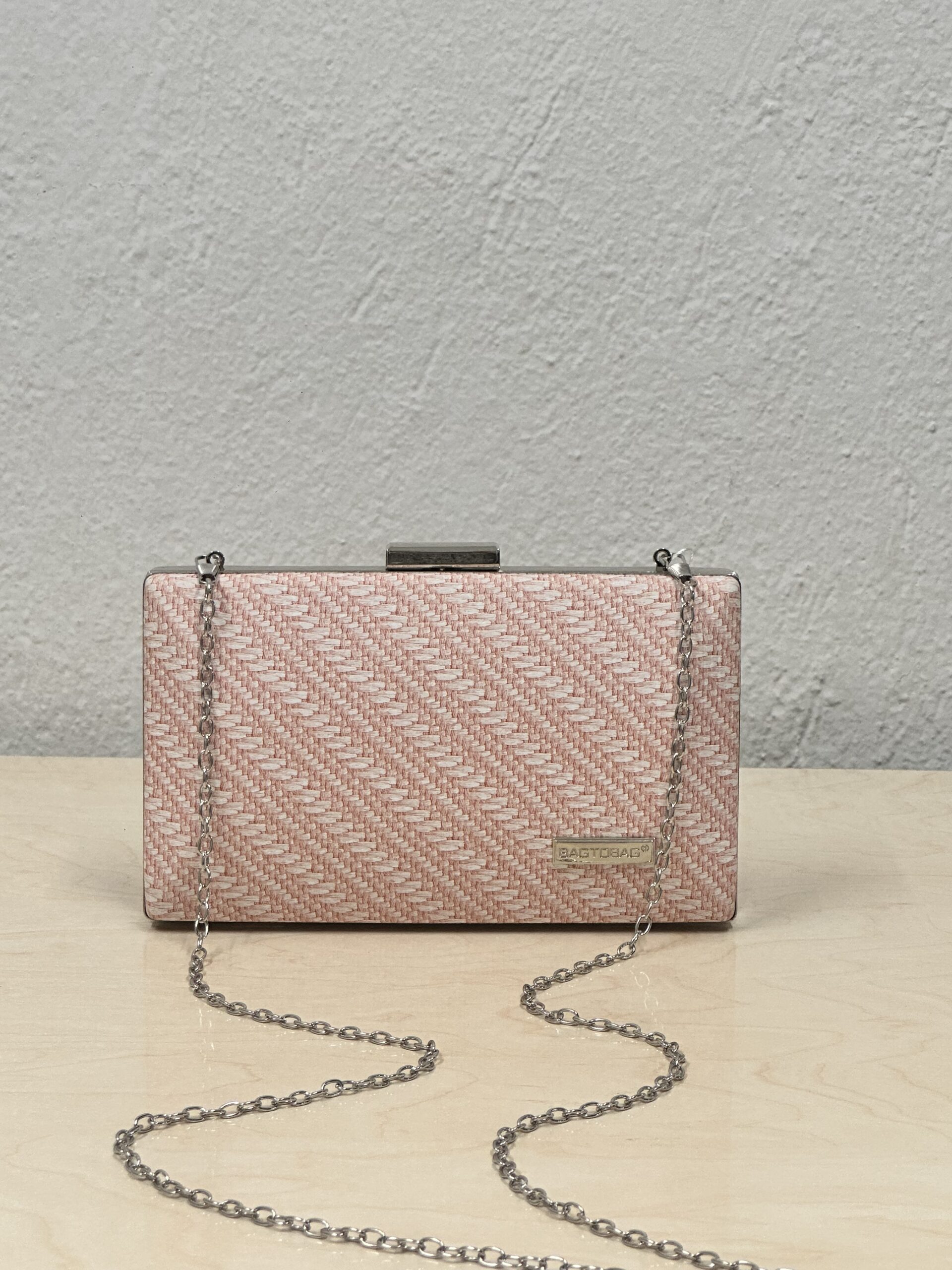 Τσάντα Κροσέ με Αλυσίδα – Ροζ - Image 2