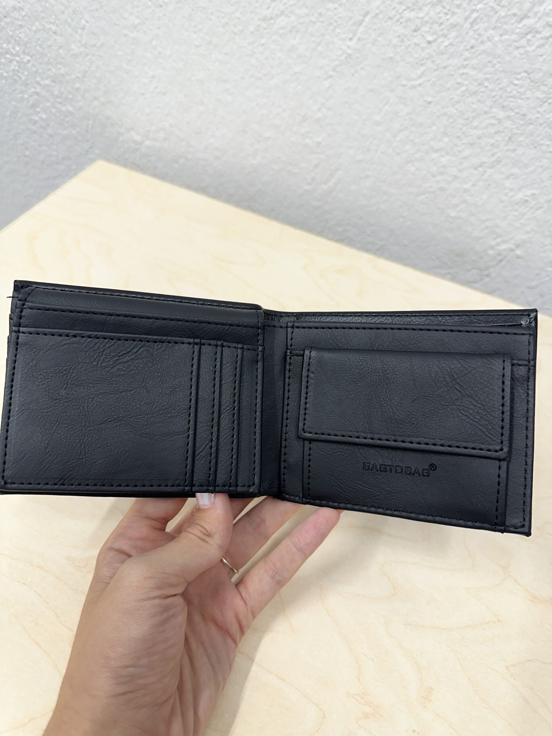 Αντρικό πορτοφόλι μαύρο - Image 4