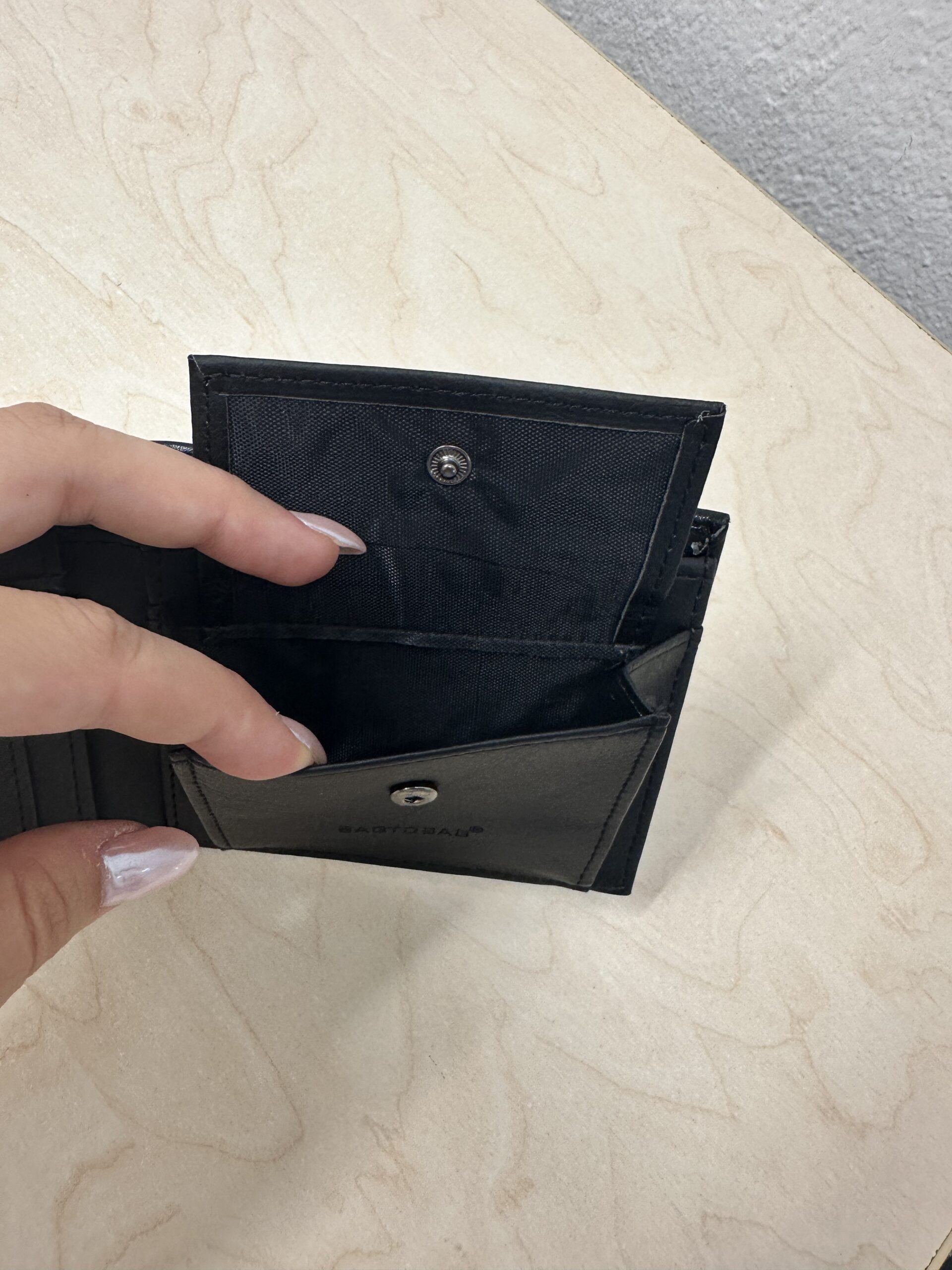 Αντρικό πορτοφόλι μαύρο - Image 5