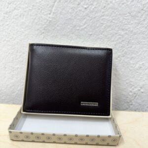 Αντρικό πορτοφόλι σκούρο καφέ