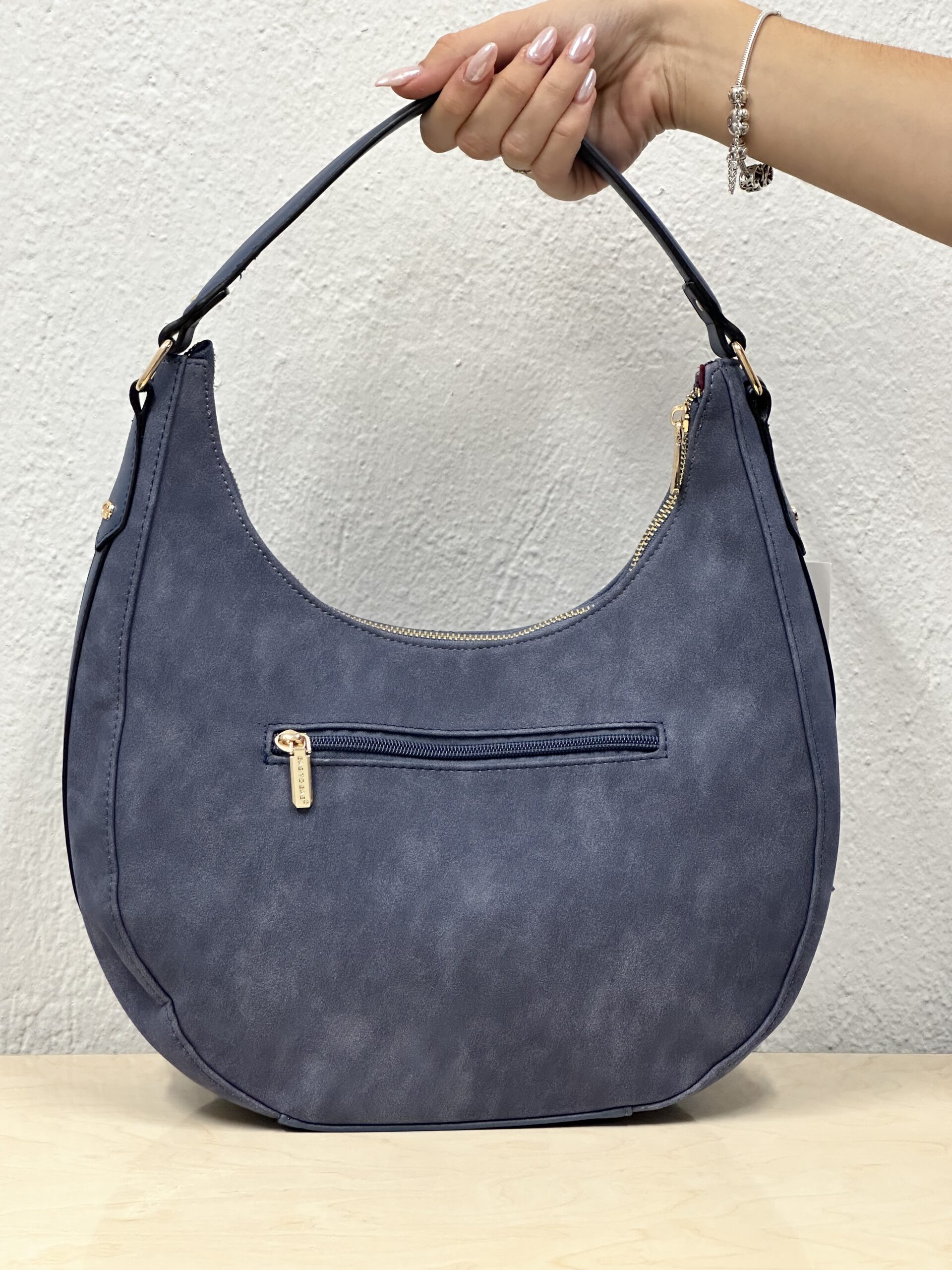 Μπλε Καπιτονέ Τσάντα Ώμου - Image 3