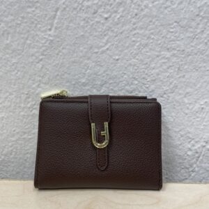 Γυναικείο πορτοφόλι σκούρο καφέ