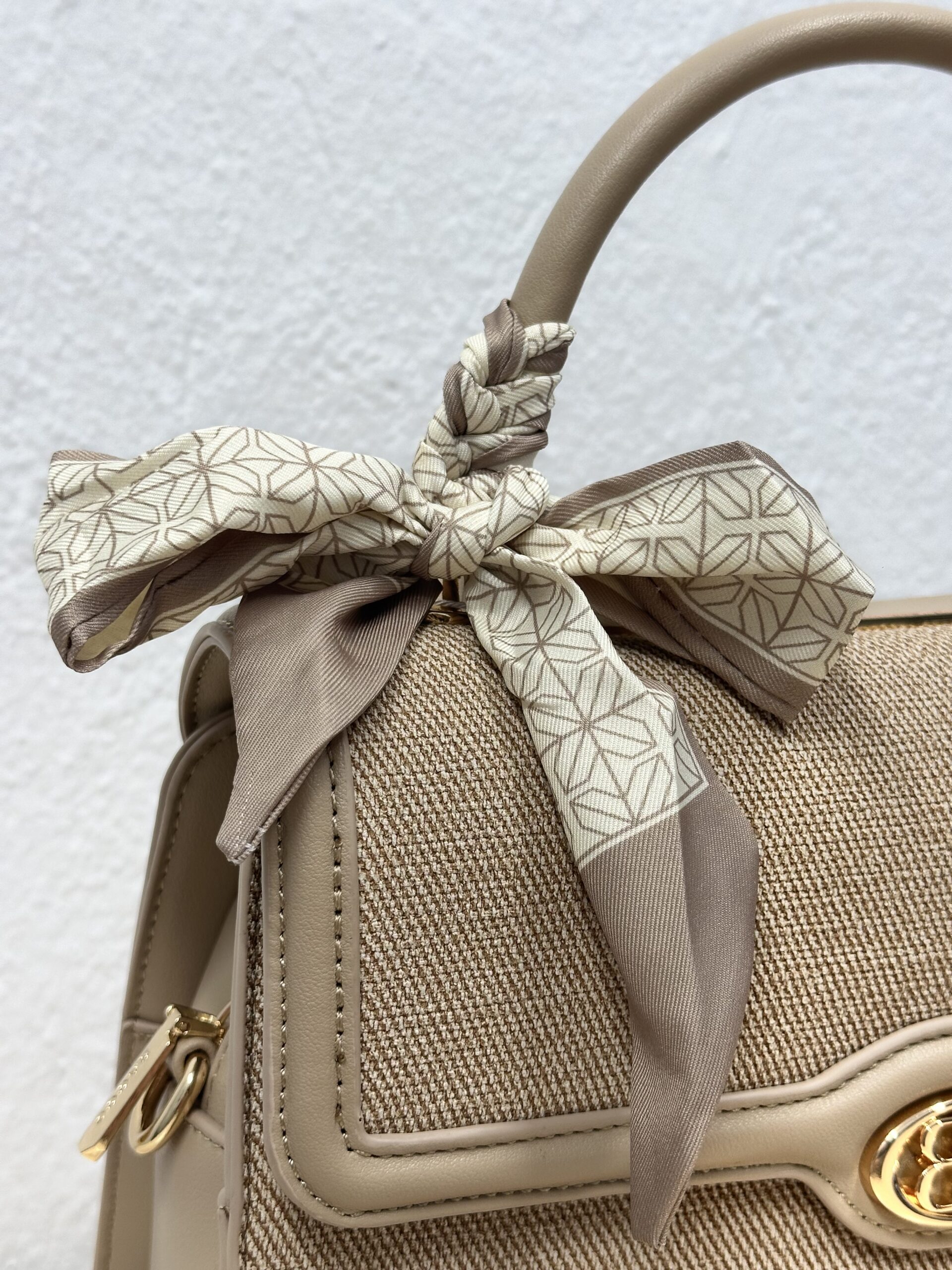 Γυναικεία Τσάντα Ώμου&Χειρός Μπεζ - Image 5