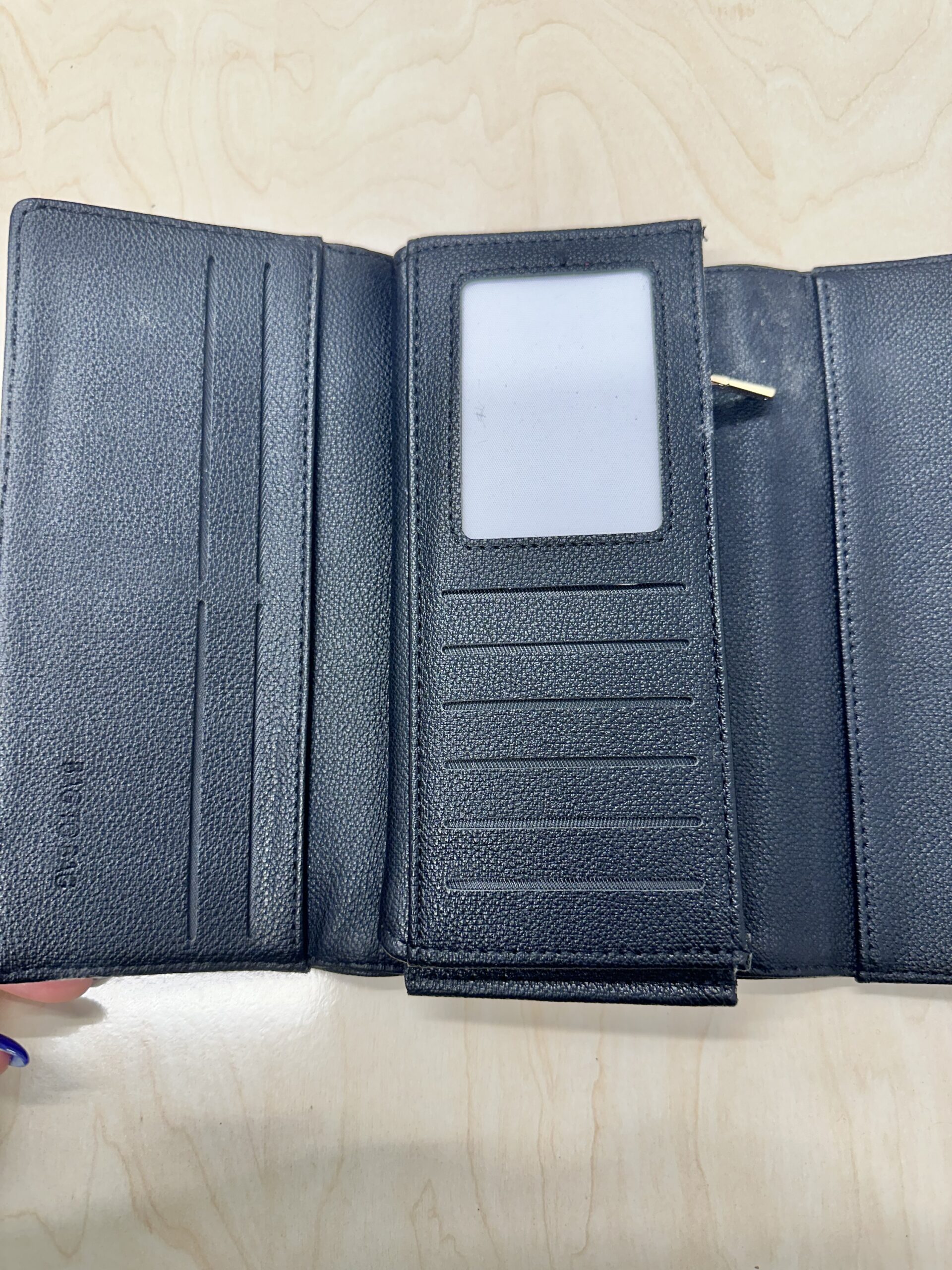 Γυναικείο μεγάλο πορτοφόλι μαύρο - Image 2