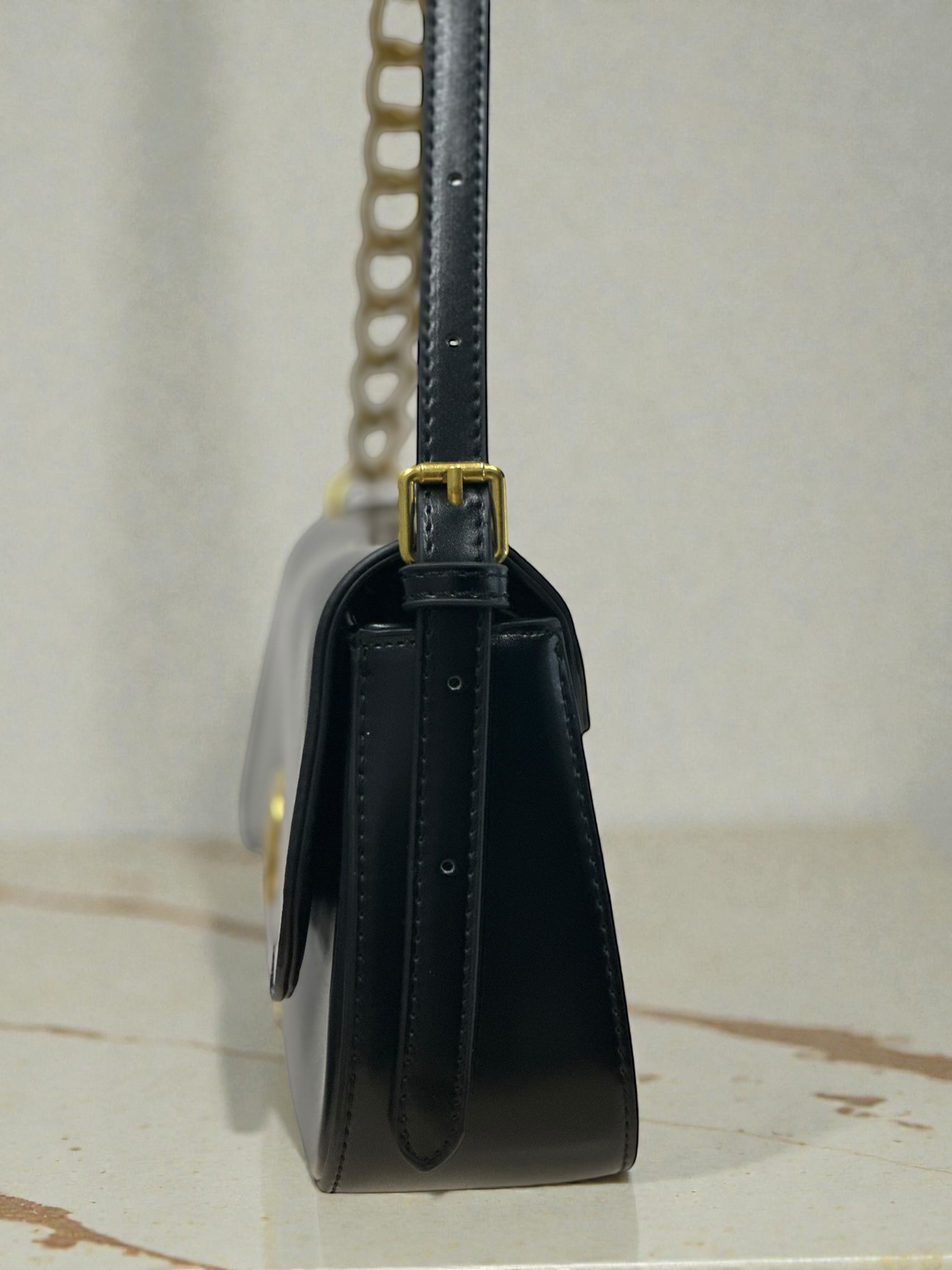 Golden Knot Shoulder Bag in Black - Image 3