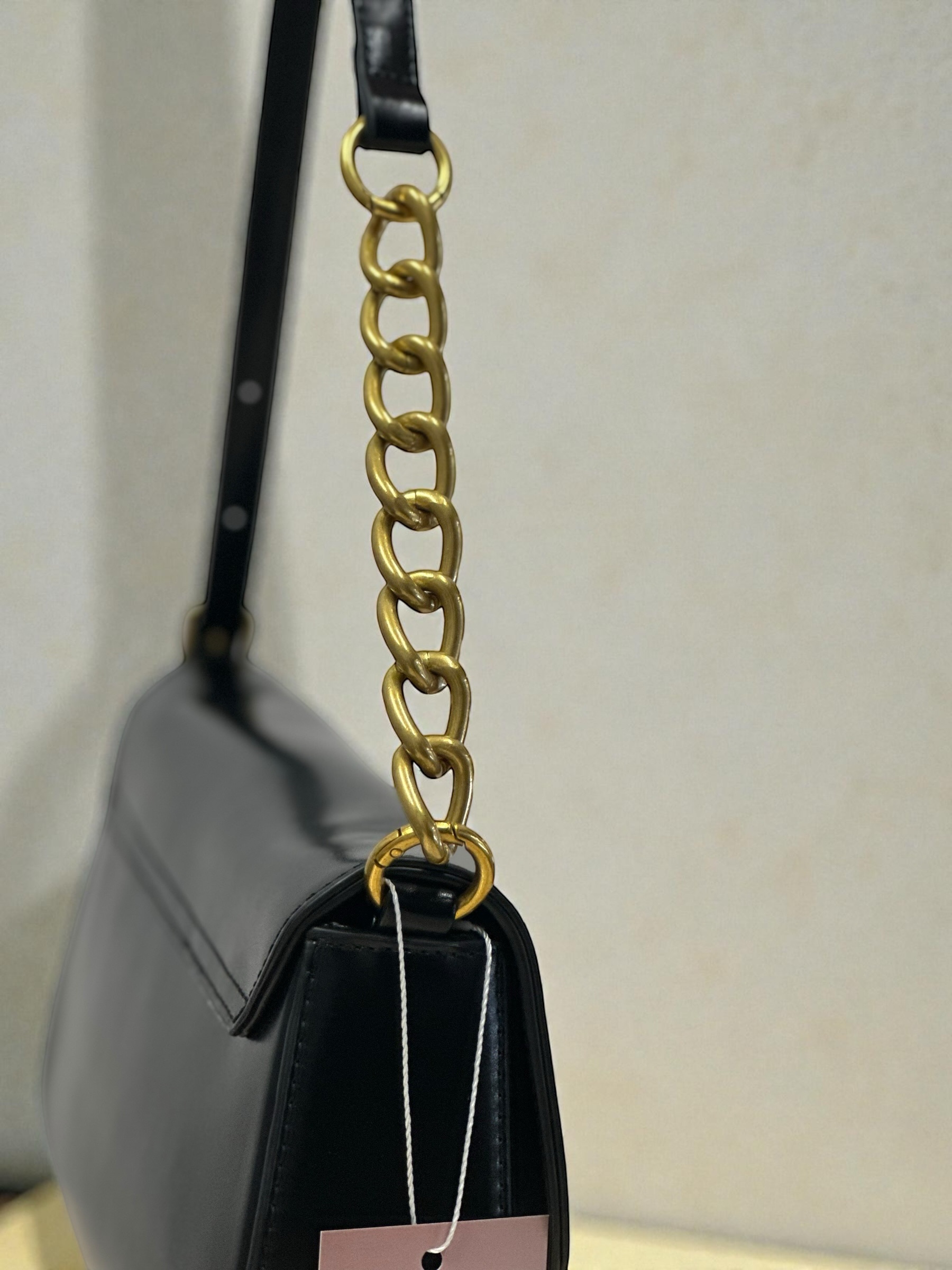 Golden Knot Shoulder Bag in Black - Image 4