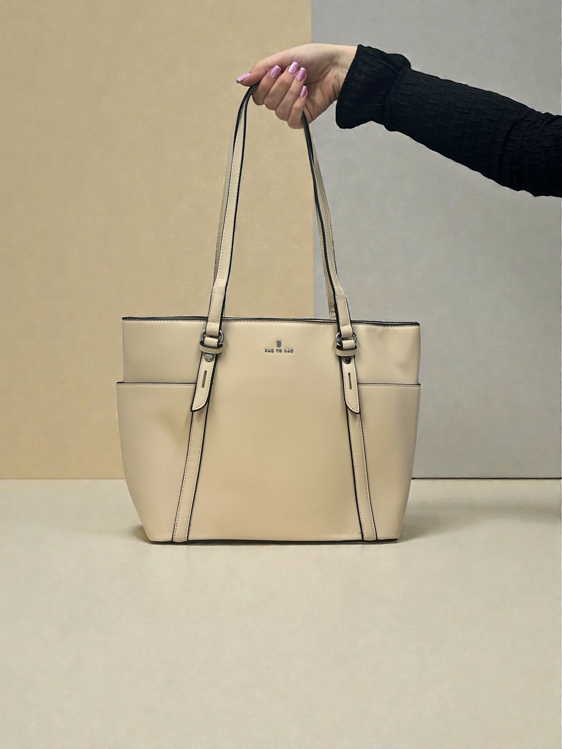 Elegant Trio Bag Set Beige