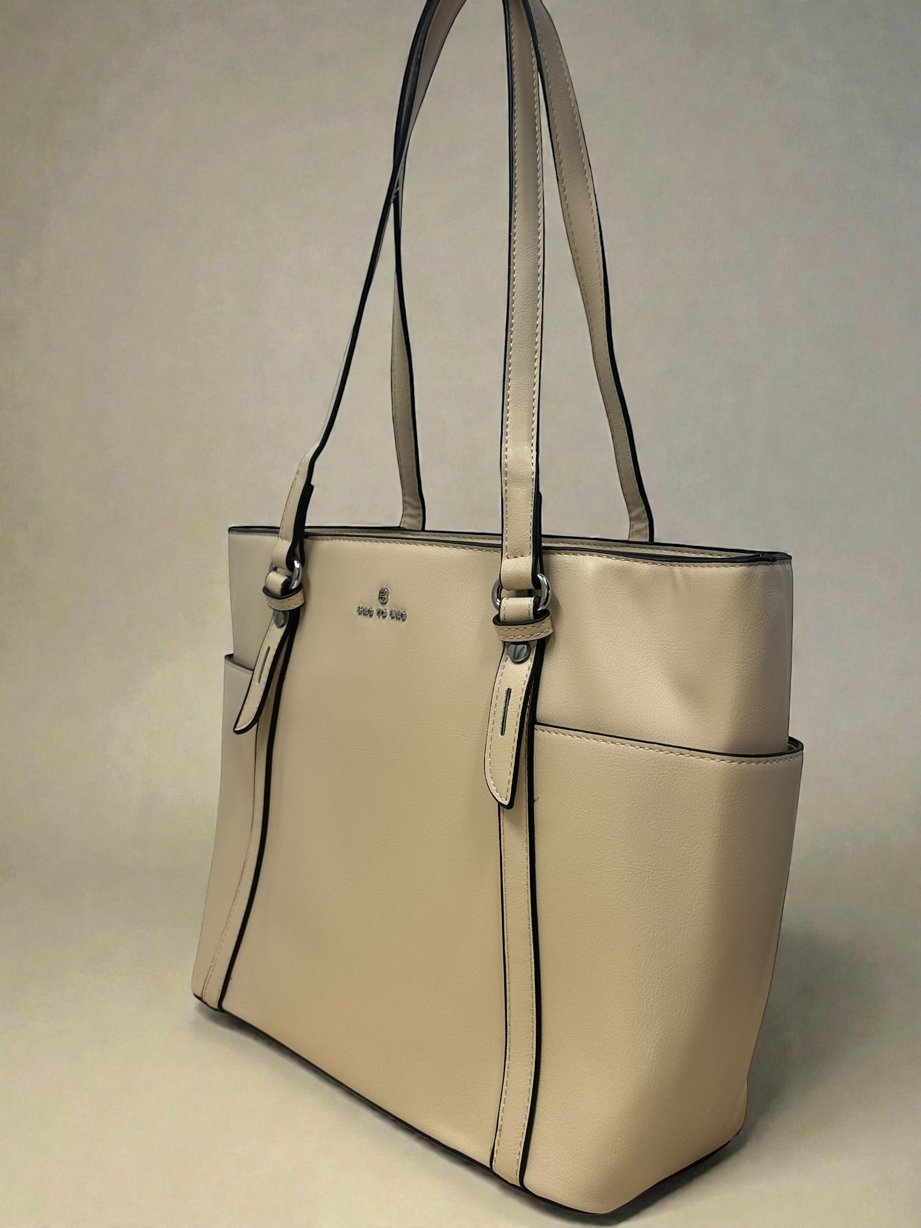 Elegant Trio Bag Set Beige - Image 2