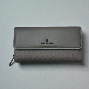 Elegant Woven Zip Wallet