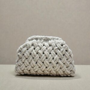 Puffy Cross Braided Μπεζ