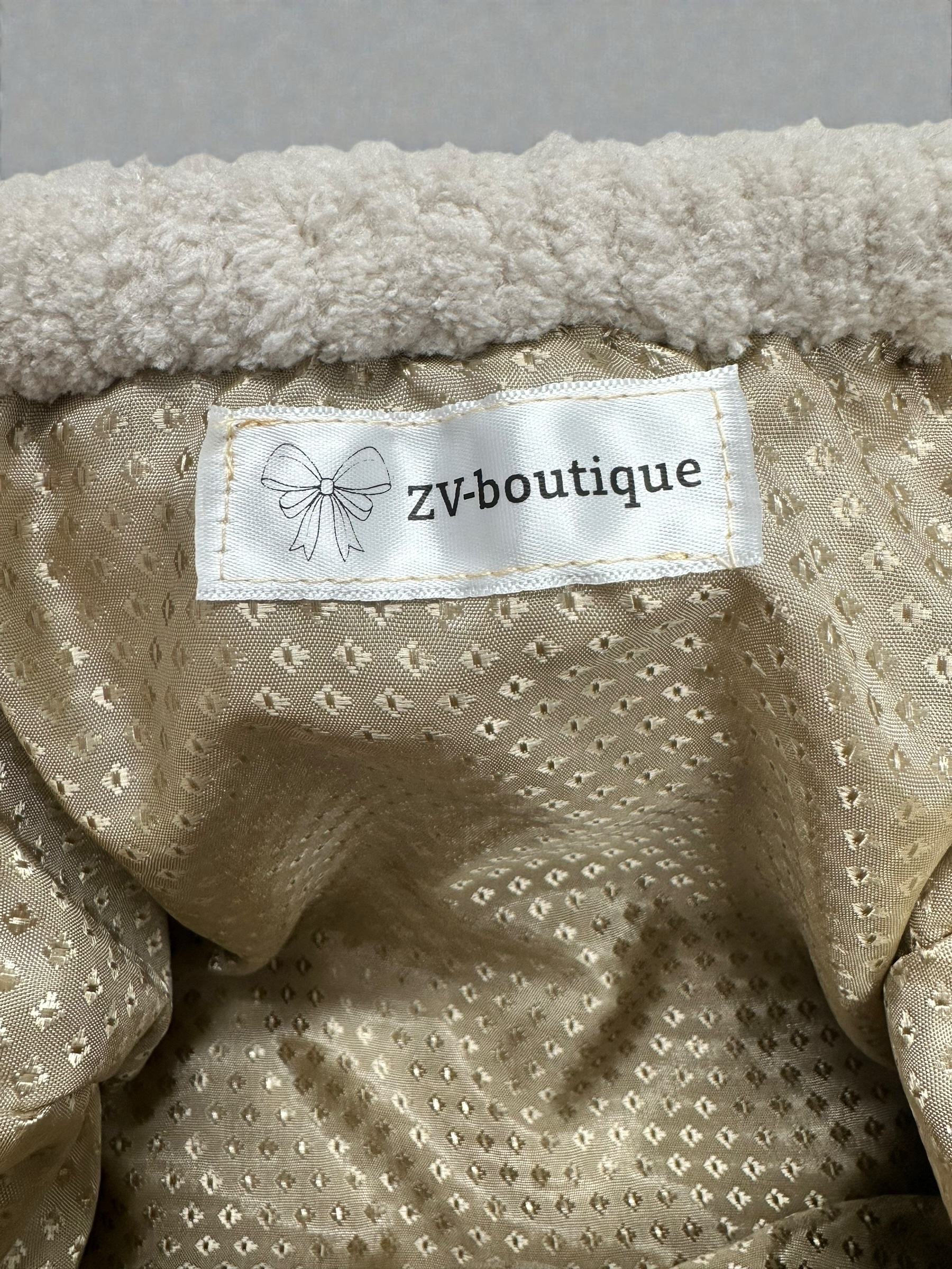 Puffy Cross Braided Μπεζ - Image 4