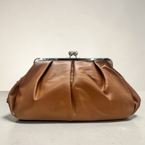 Maxi Clasp Bag Brown