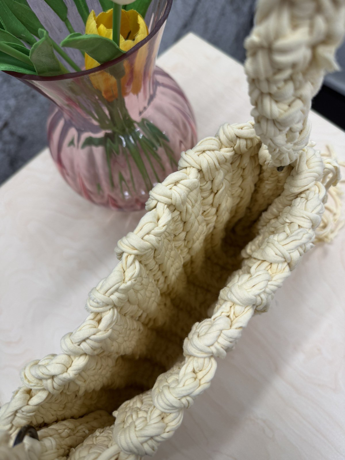 Yellow Crochet Bag 💛 - Image 4