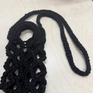 Macrame Phone Bag Black