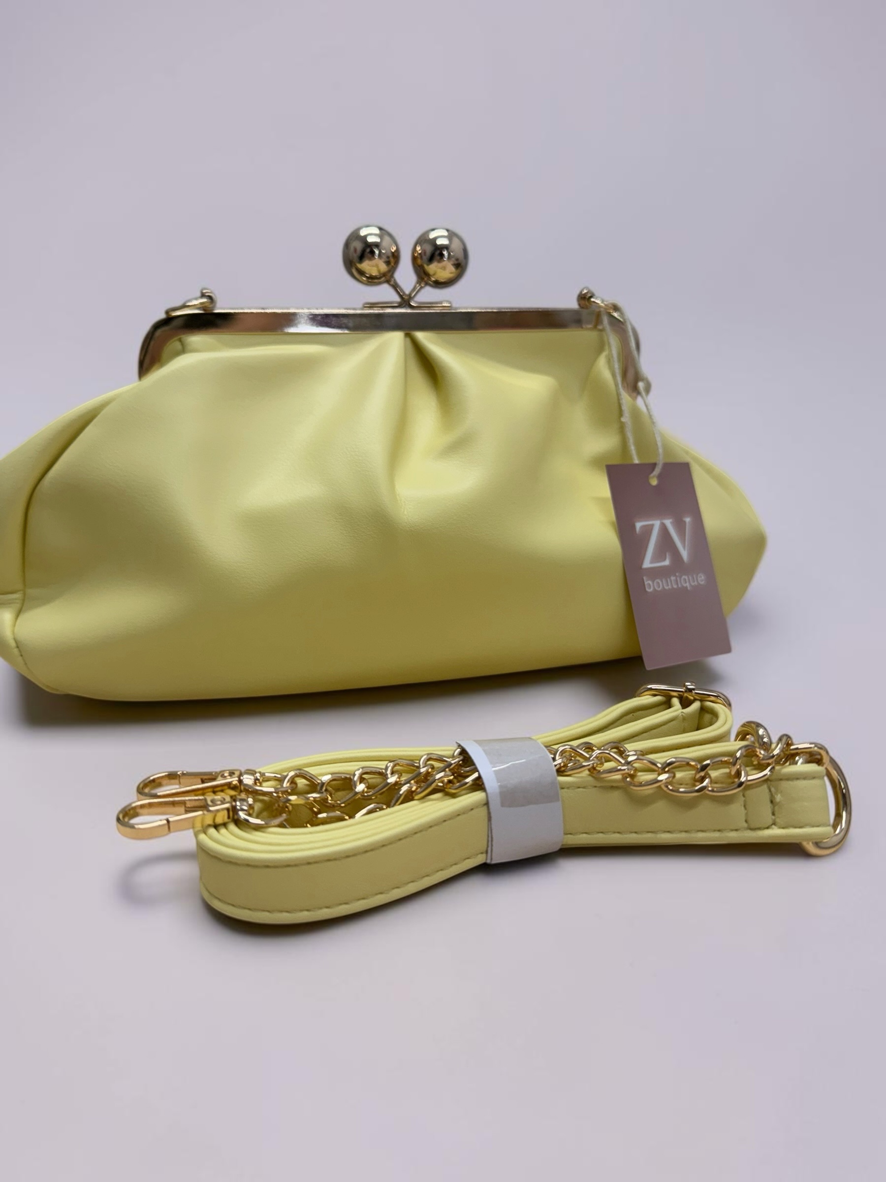 Γυναικείο Clutch Pastel Κίτρινο - Image 2
